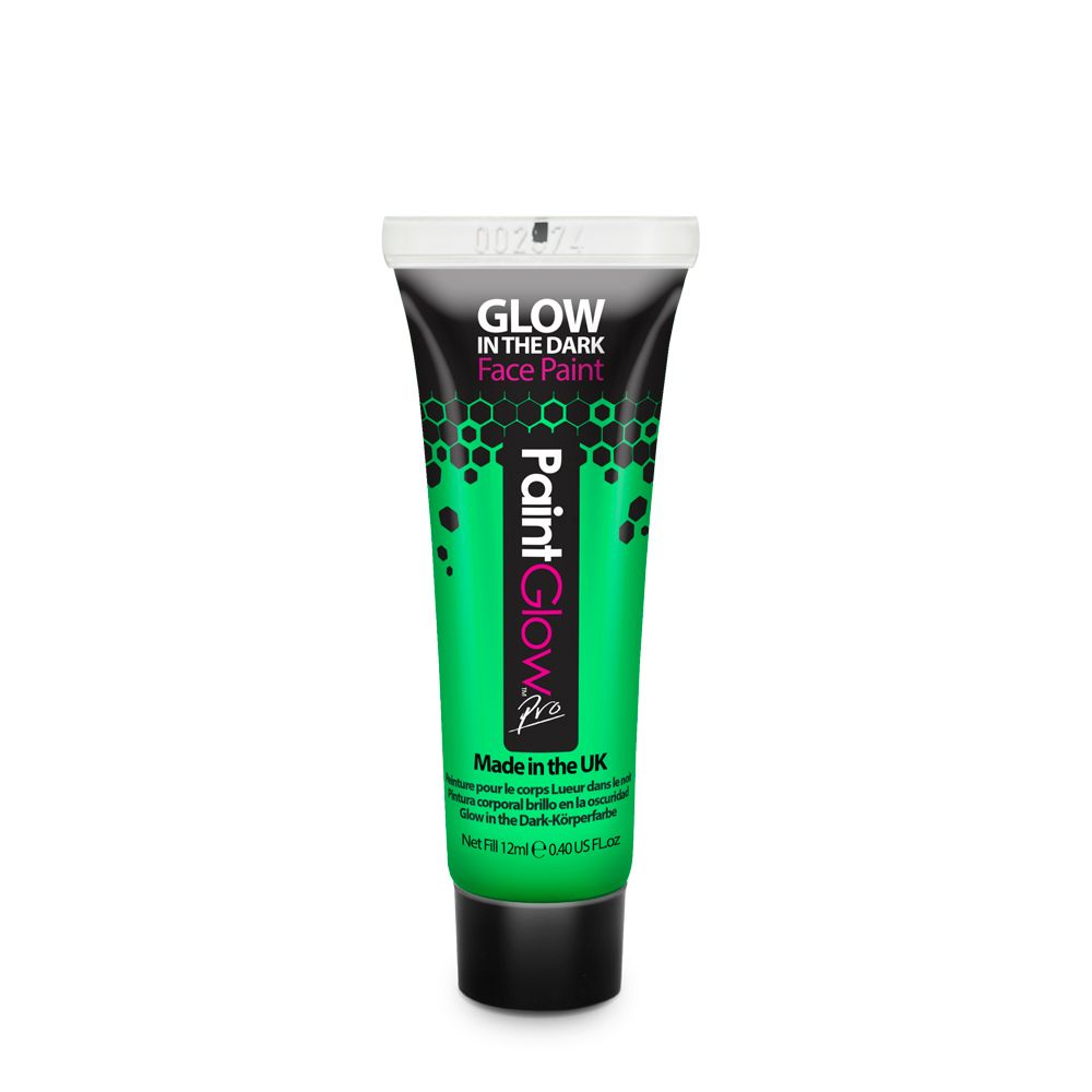 Ansikt- og Kroppsmaling Glow in the dark - Grønn