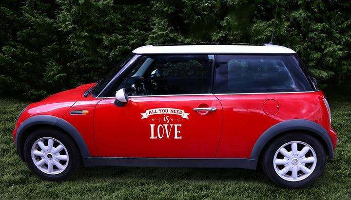 Klistermerke til bil - All you need is love