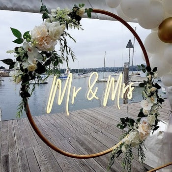 Utleie - LED-lys til Bryllup, Mr & Mrs