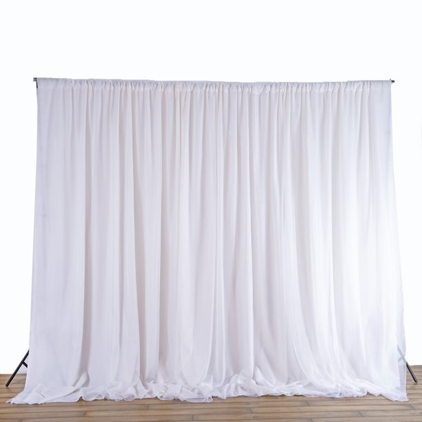 Leie Backdrop - Hvit gardin