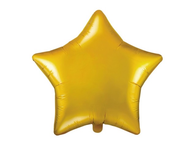 Folieballong - Stjerneformet, Gull