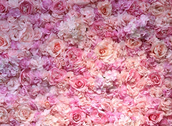 Utleie - Blomstervegg, Rosa