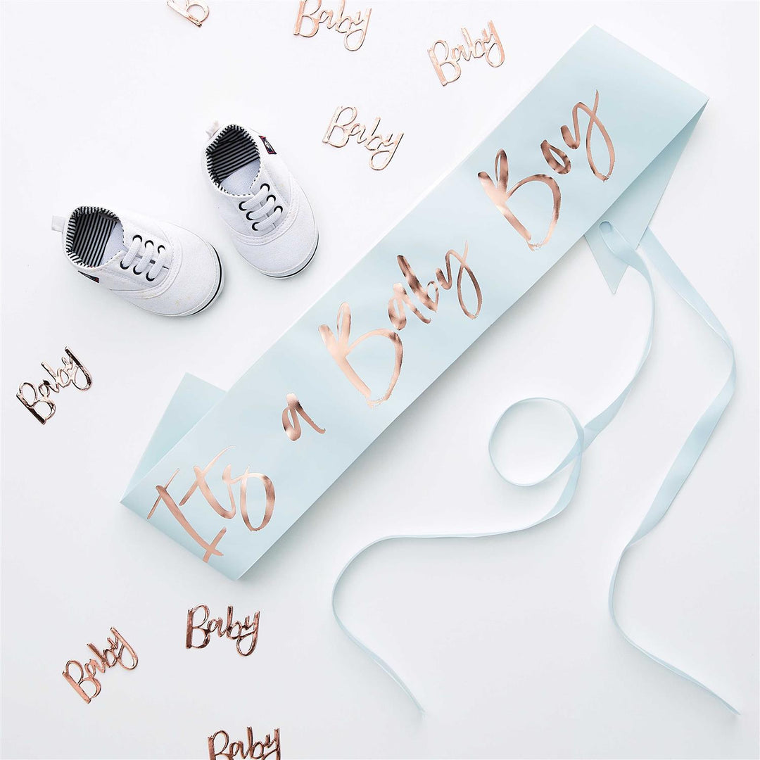 Sash - It´s a baby boy Blå
