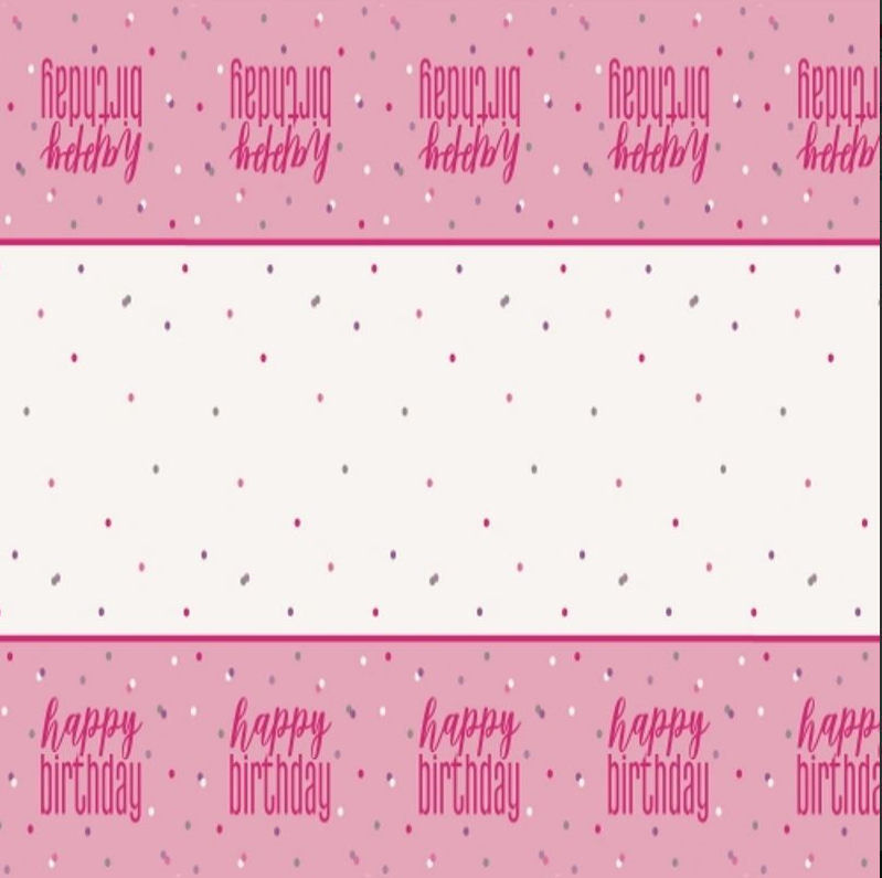 Bordduk - Happy Birthday Rosa & Sølv