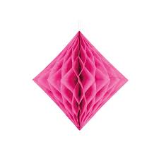 Honeycomb Diamant - Mørk Rosa