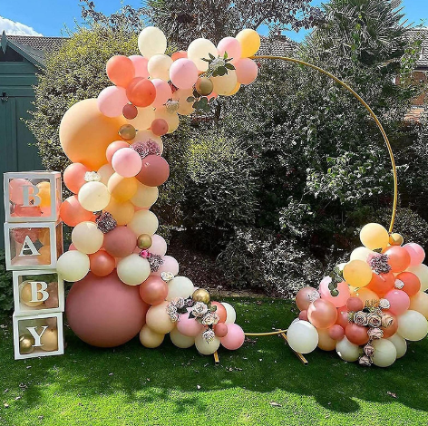 Utleie - Rundt Stativ til Blomster eller Ballongbue. Stor