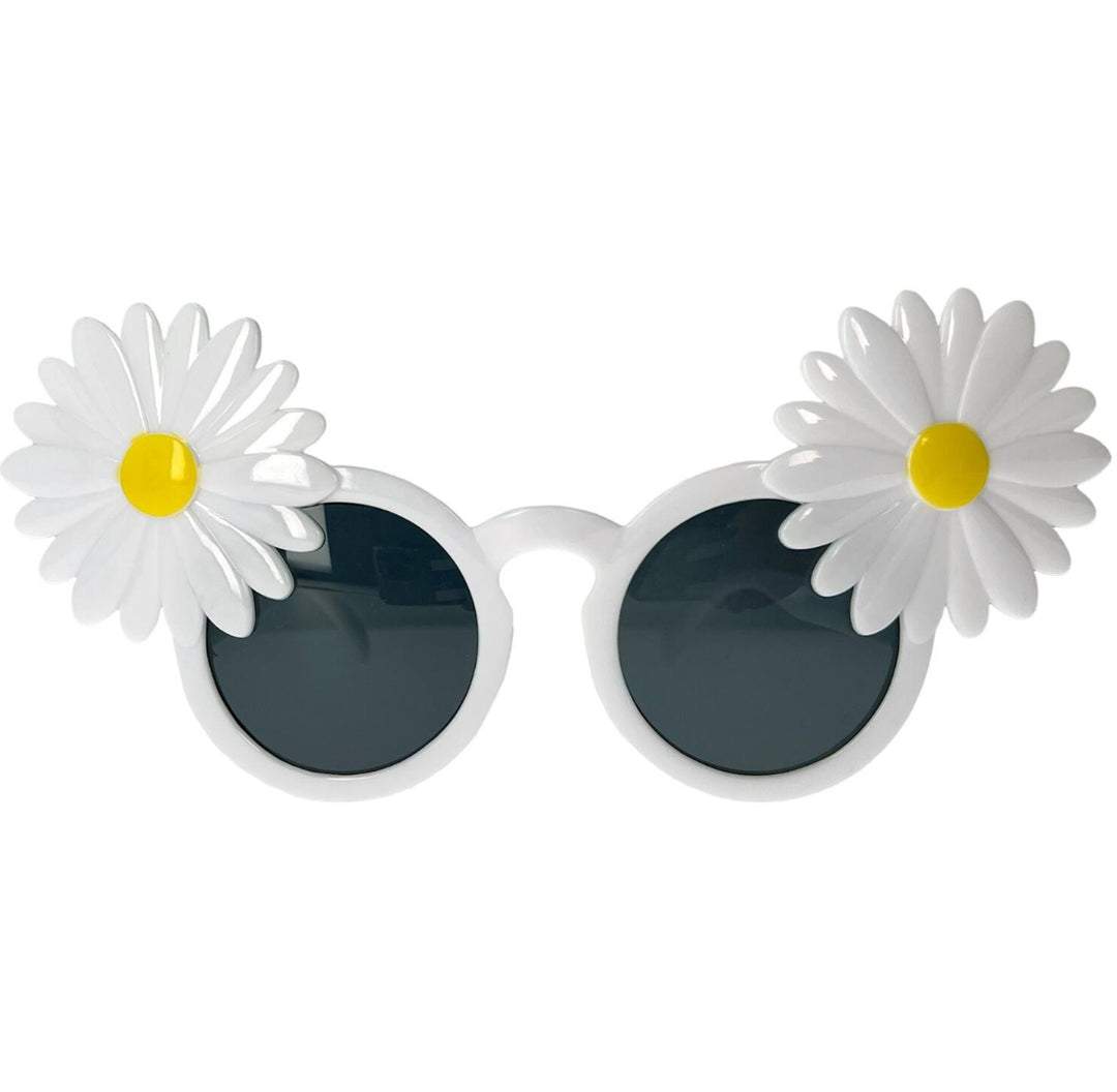 Briller blomster - hvit
