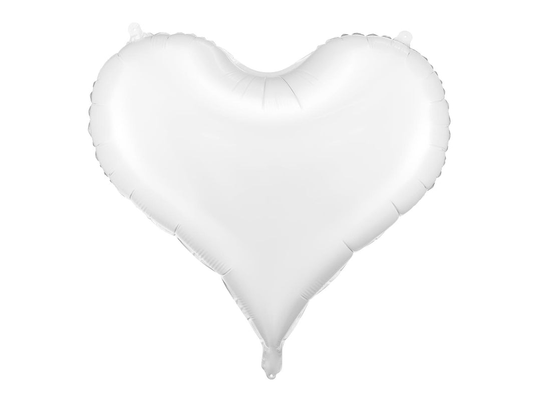 Folieballong - Hvitt Hjerte