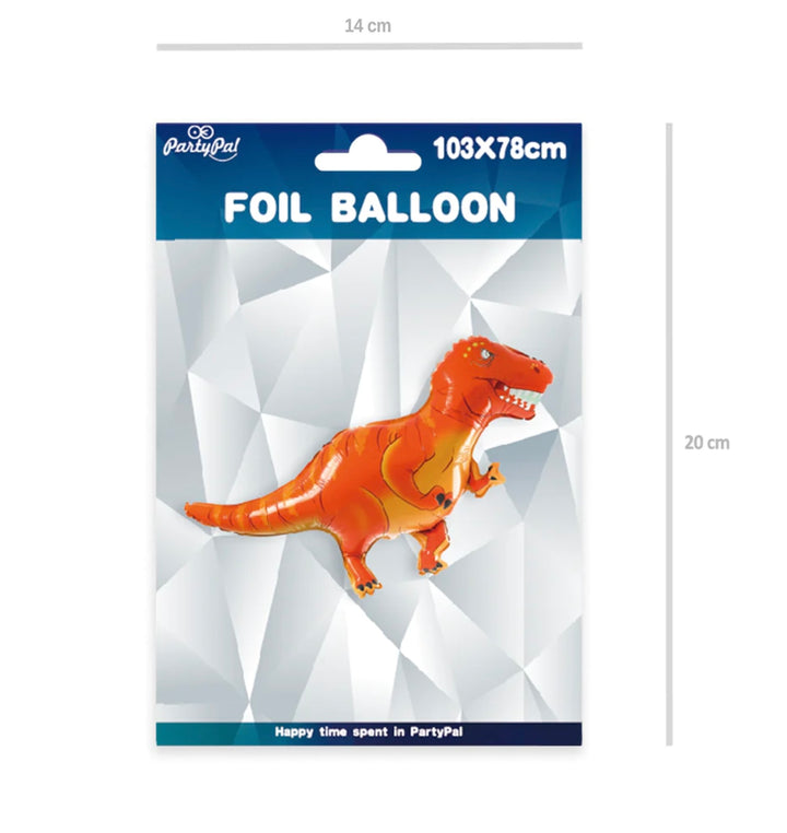 Folie Ballong Tyrannosaurus Rød