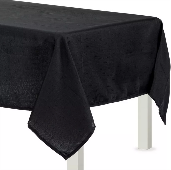 Leie, Svart bordduk, 152 x 320 cm