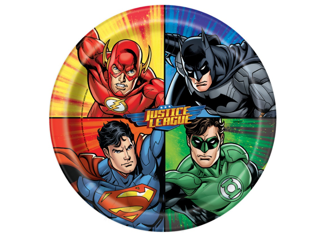 Papptallerken - Justice League