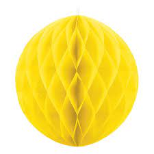 Honeycomb Ball, Gul, 30cm