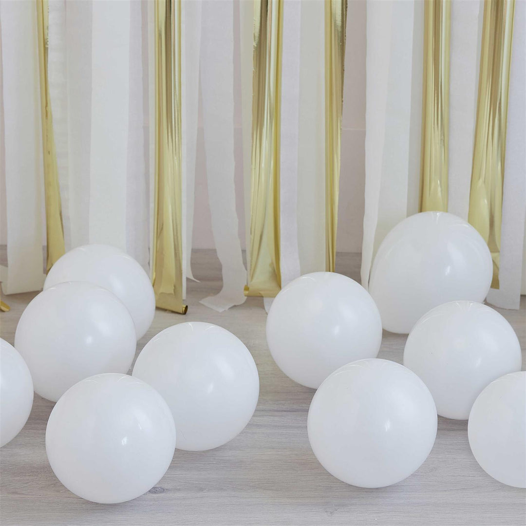 Ballonger - Hvit 40 stk