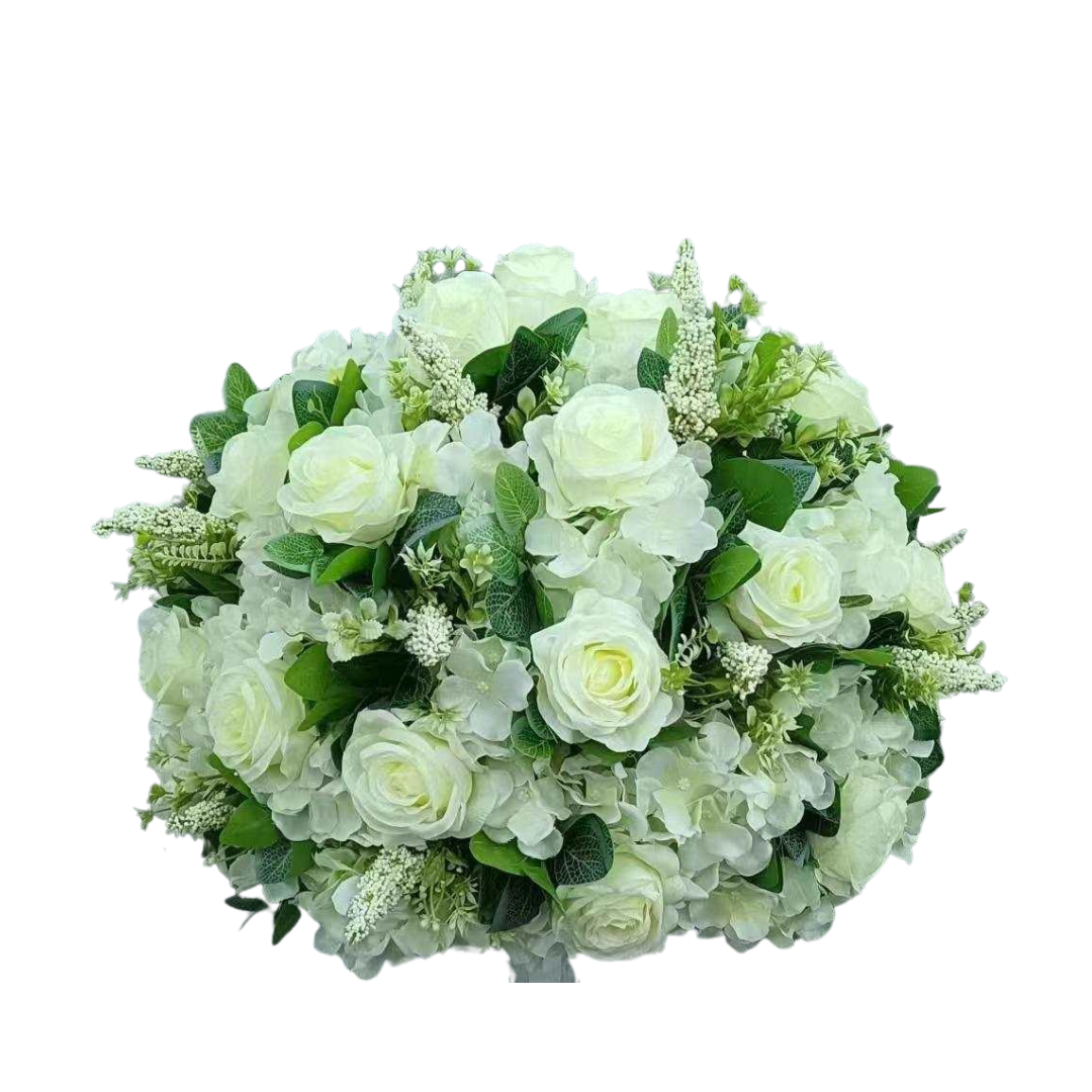 Utleie, Blomsterkule, Hvit, 50 cm