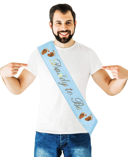 Daddy to be sash - blå
