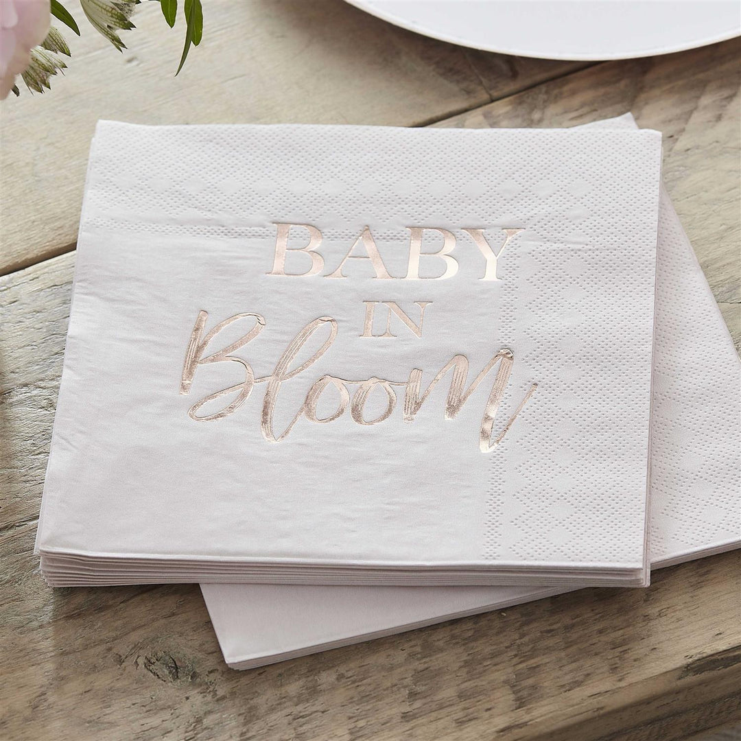 Servietter - Baby in bloom Pink blush