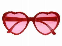 Partybriller - Hjerte, Rød