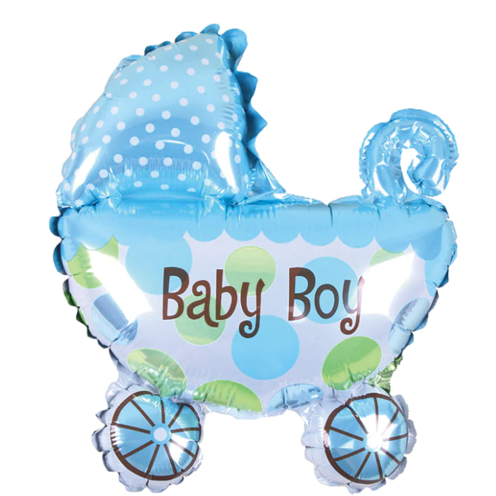 Folieballong vogn - Baby Boy