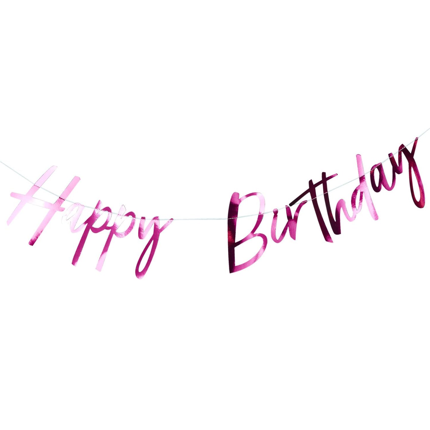 Banner - Happy Birthday Hot pink