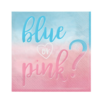 Servietter Blue or Pink