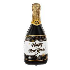 Folieballong flaske happy new year