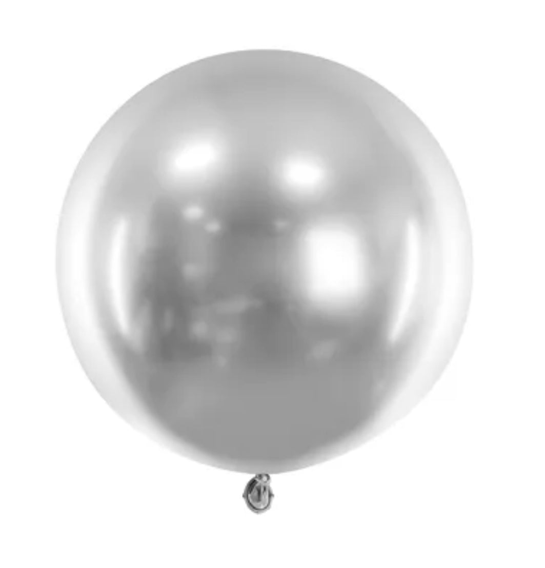 Jumbo Ballong - Sølv 60cm