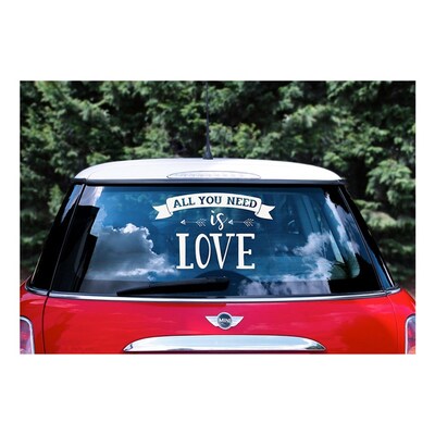 Klistermerke til bil - All you need is love
