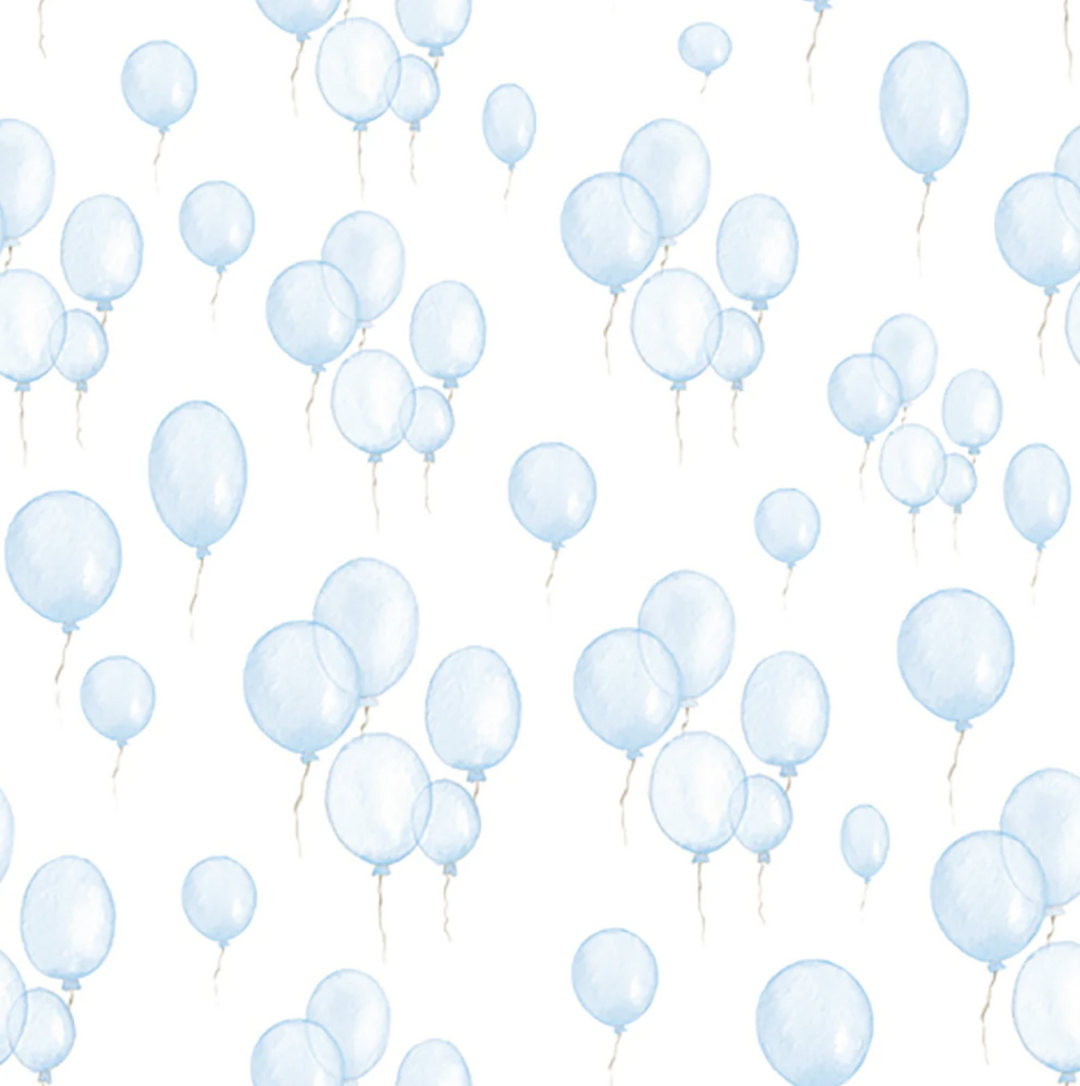 Lunsjservietter - m/Pastellblå ballonger