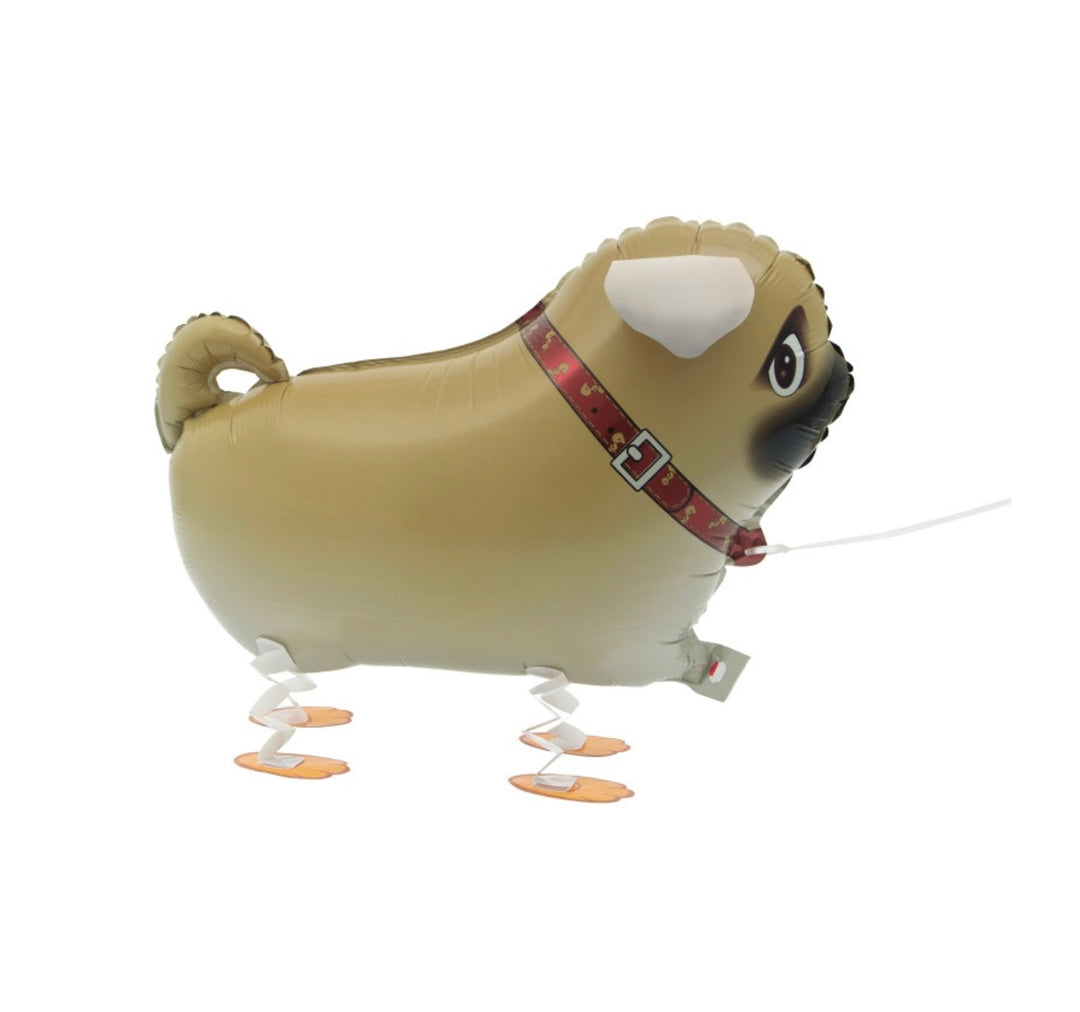 Folieballong - Stående Pug Hund