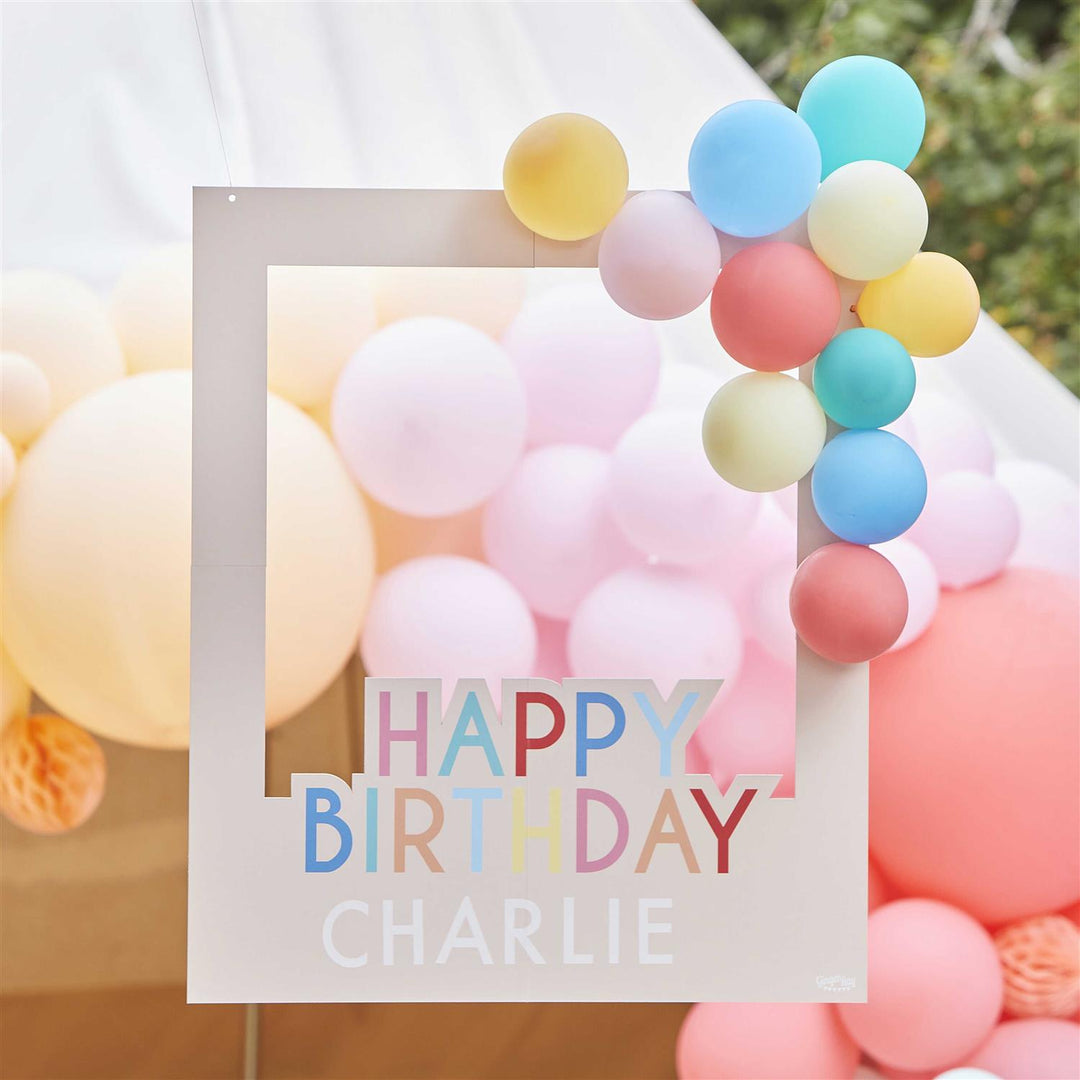 Fotoramme med ballonger - Happy Birthday