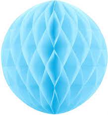 Honeycomb Ball, Himmelblå, 30cm